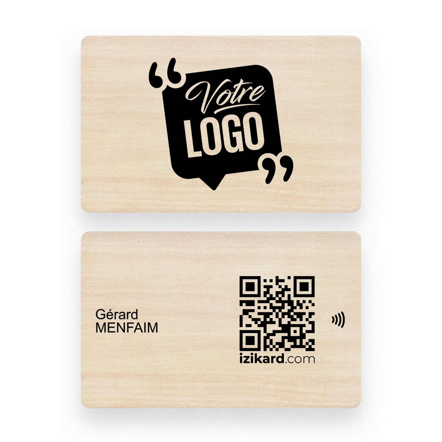 Cartes De Visite Personnalisées Avec Logo Et QR Code - Papier Marbré Pailleté - 100 à 1000 Pièces