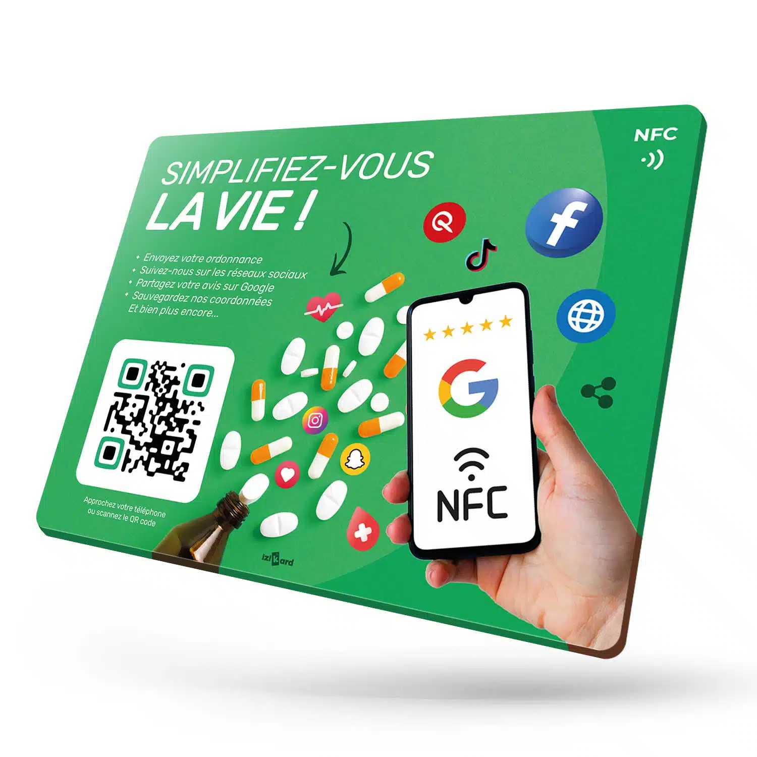 Conception d'une plaque NFC PRO tout-en-un pour Pharmacie