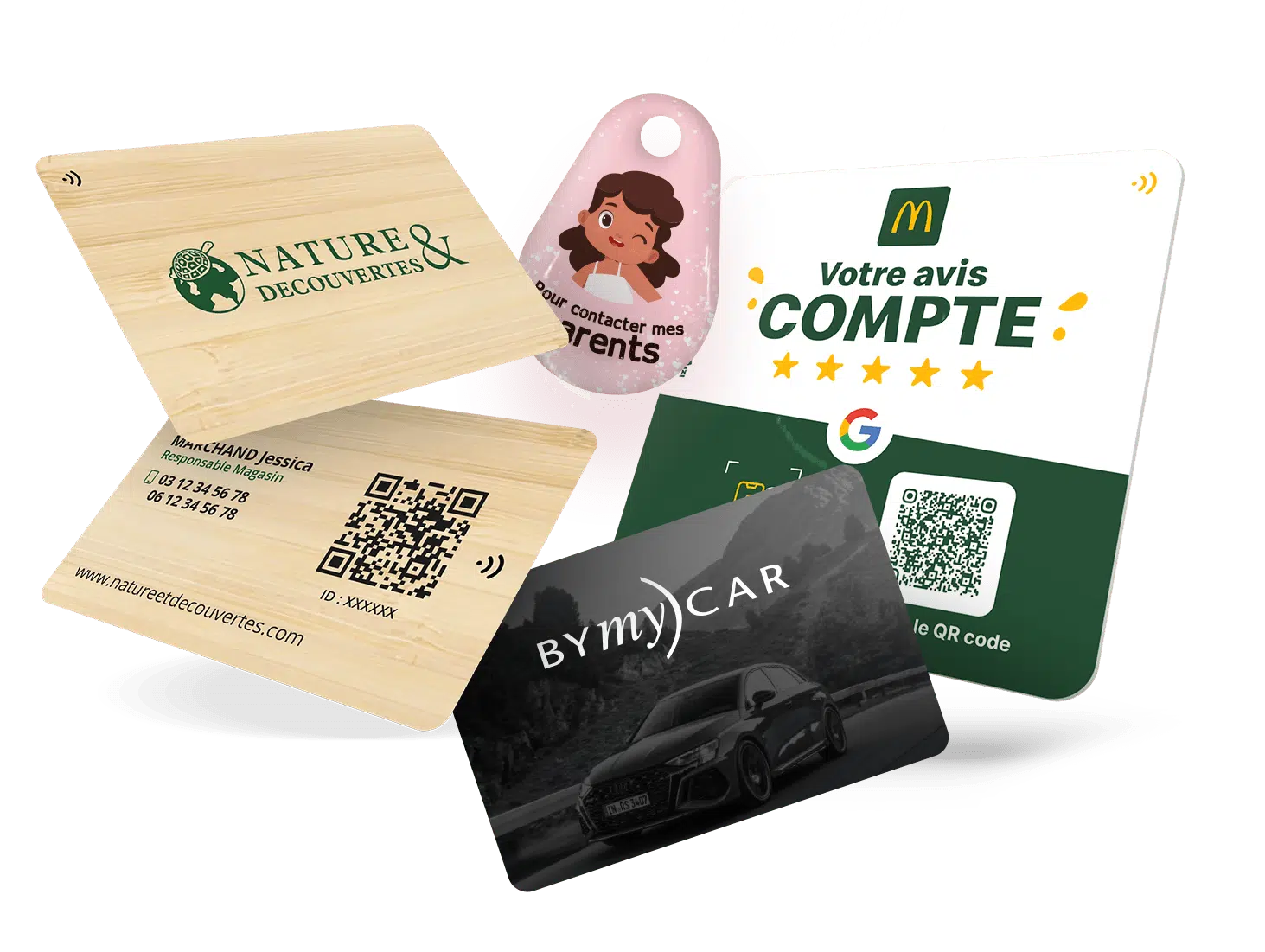 Supports NFC personnalisés avec QR Code